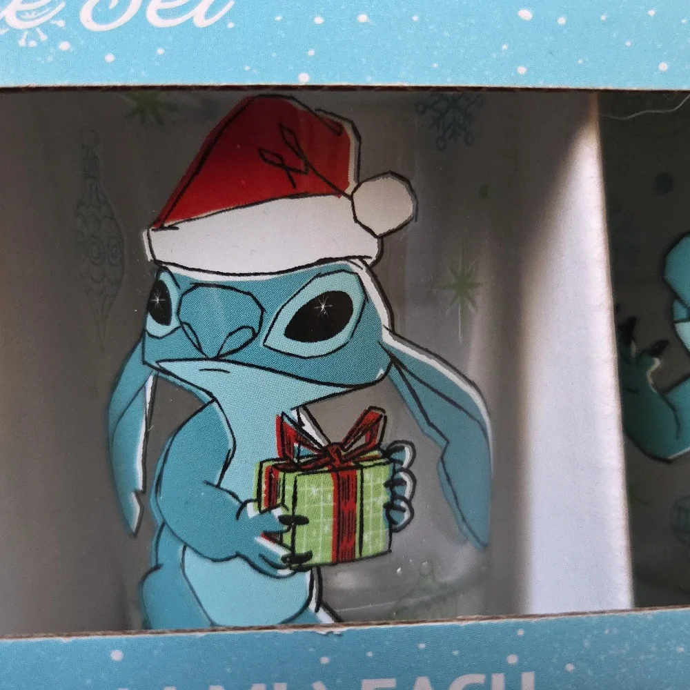 Disney Stitch Holiday Glassware Set - Picture 4 of 5